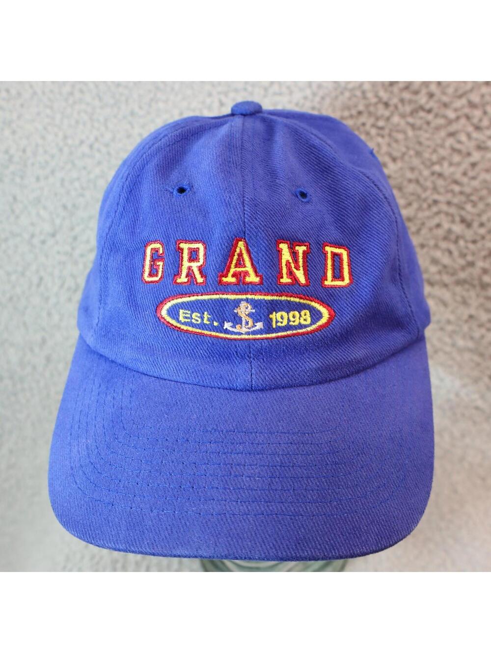 Grand Est 1988 Vtg Hat Blue One Size Embroidered Strapback